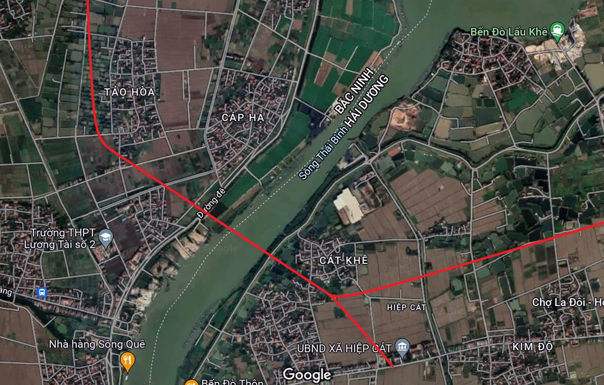 Cận cảnh vị trí xây dựng cầu Kênh Vàng hơn ngàn tỷ nối Bắc Ninh - Hải Dương